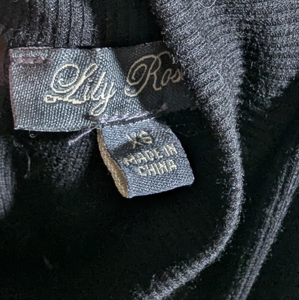 Lily Rose Black and Rust Striped Jumpsuit Size XS - Picture 8 of 12